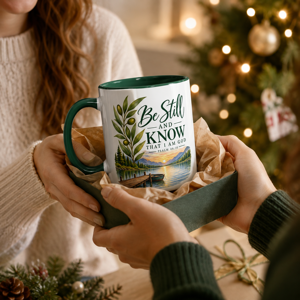 Be Still & Know Christian Mug – Psalm 46:10 Scripture Coffee Cup