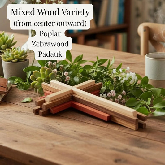 Handcrafted 3D Wall Cross – A Faith-Centered Piece for Prayer and Reflection - Heavenly Treasures