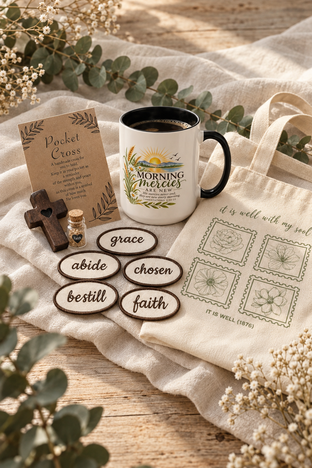 His Mercies Are New Every Morning Mug – Lamentations 3:22–23 - Heavenly Treasures