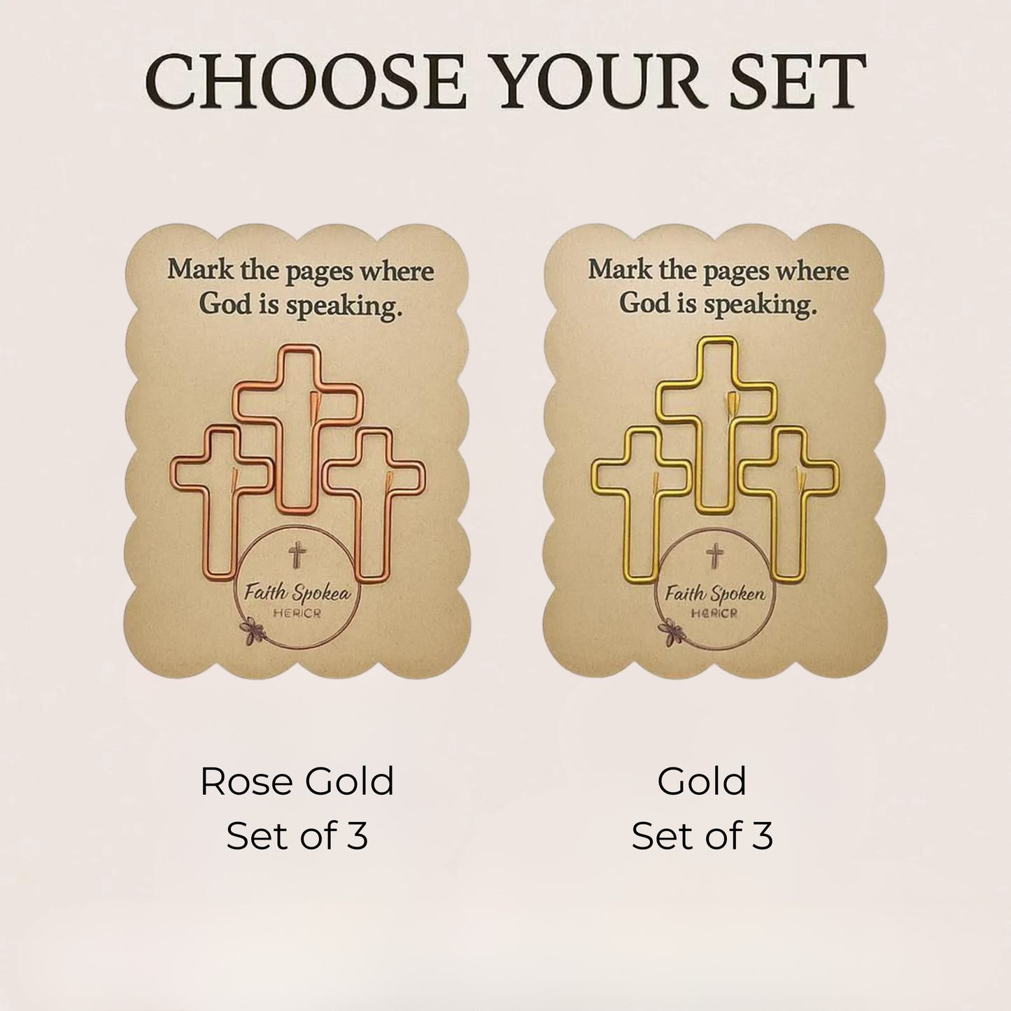 Cross Paperclips – Christian Planner & Bible Journal Accessories Encouragement Gift Mini Faith Reminders - Heavenly Treasures