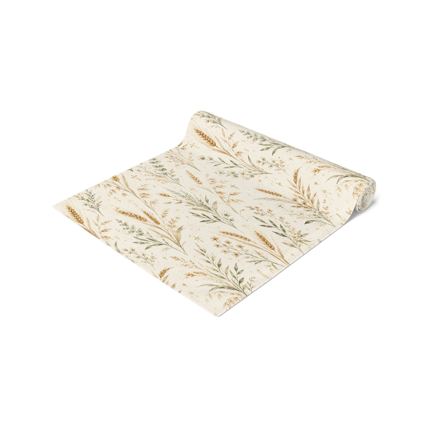 Fields of Grace Table Runner Christian Table Decor Botanical Wheat Table Runner Farmhouse Dining Decor Faith-Inspired Table Linen