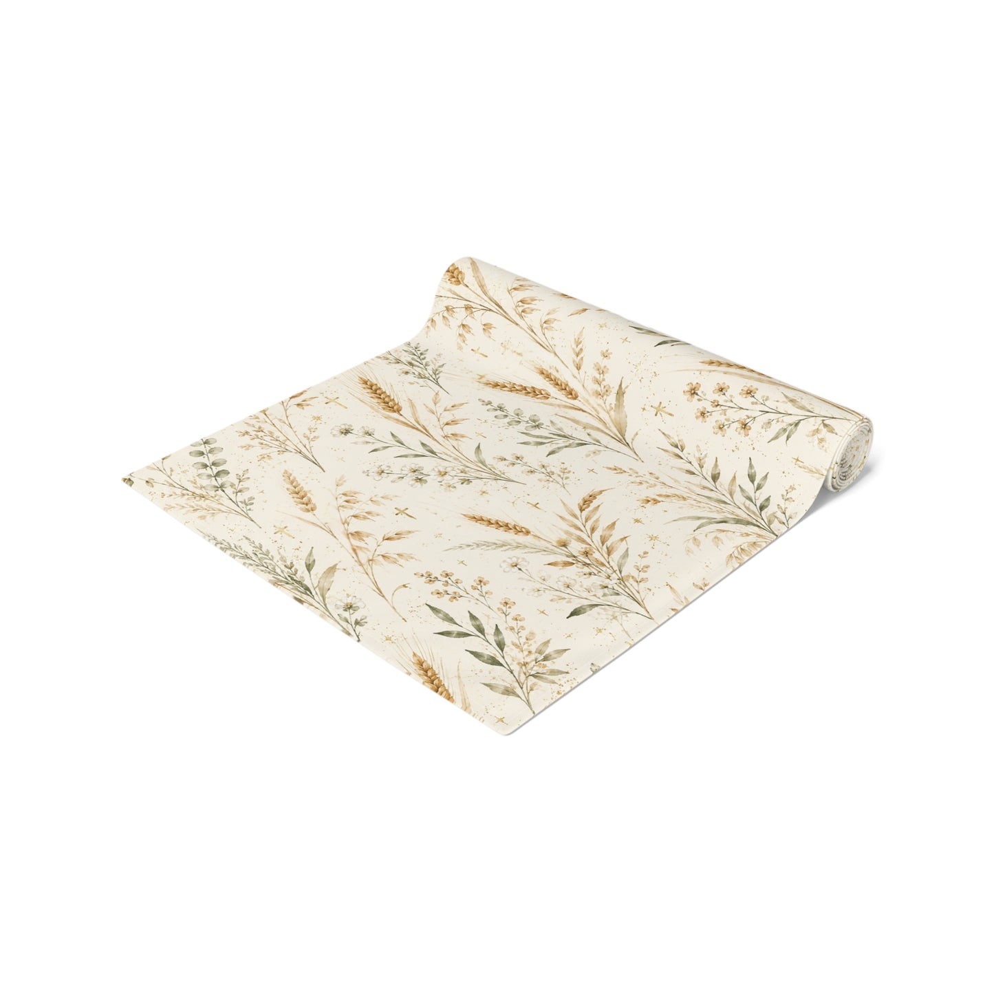 Fields of Grace Table Runner Christian Table Decor Botanical Wheat Table Runner Farmhouse Dining Decor Faith-Inspired Table Linen