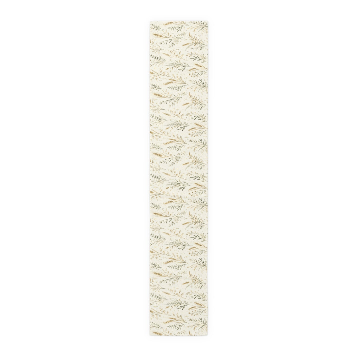 Fields of Grace Table Runner Christian Table Decor Botanical Wheat Table Runner Farmhouse Dining Decor Faith-Inspired Table Linen