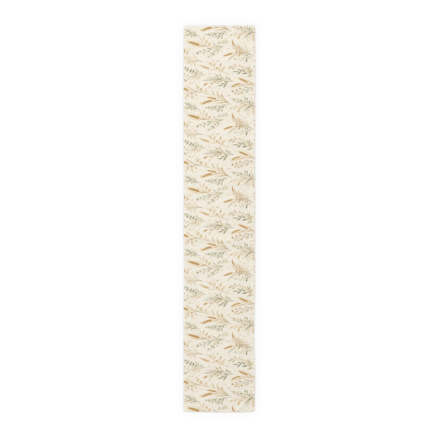 Fields of Grace Table Runner Christian Table Decor Botanical Wheat Table Runner Farmhouse Dining Decor Faith-Inspired Table Linen