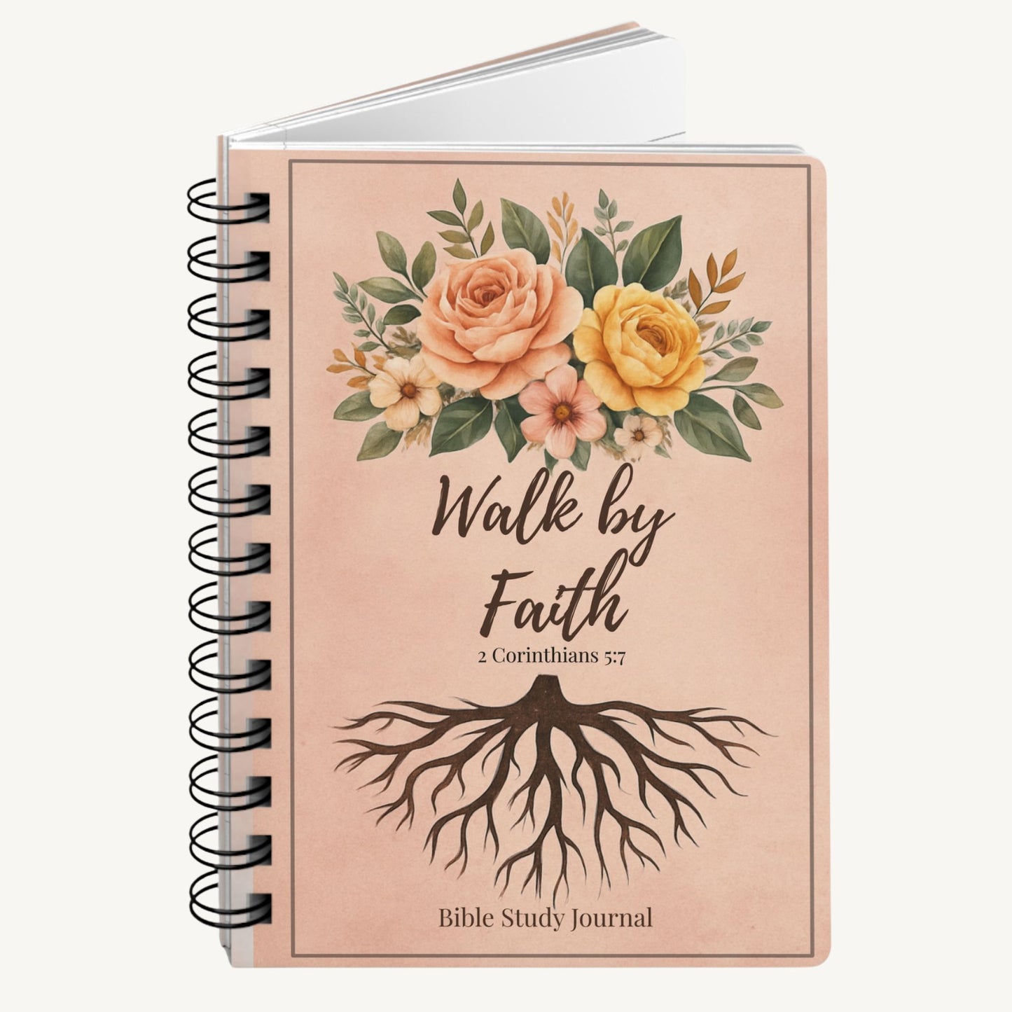 Walk by Faith Christian Journal – 2 Corinthians 5:7 Prayer & Reflection Notebook, Faith Gift for Women - Heavenly Treasures