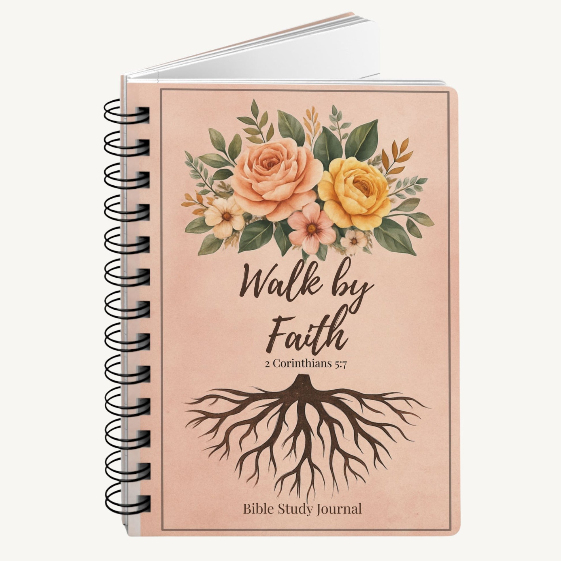 Walk by Faith Christian Journal – 2 Corinthians 5:7 Prayer & Reflection Notebook, Faith Gift for Women - Heavenly Treasures