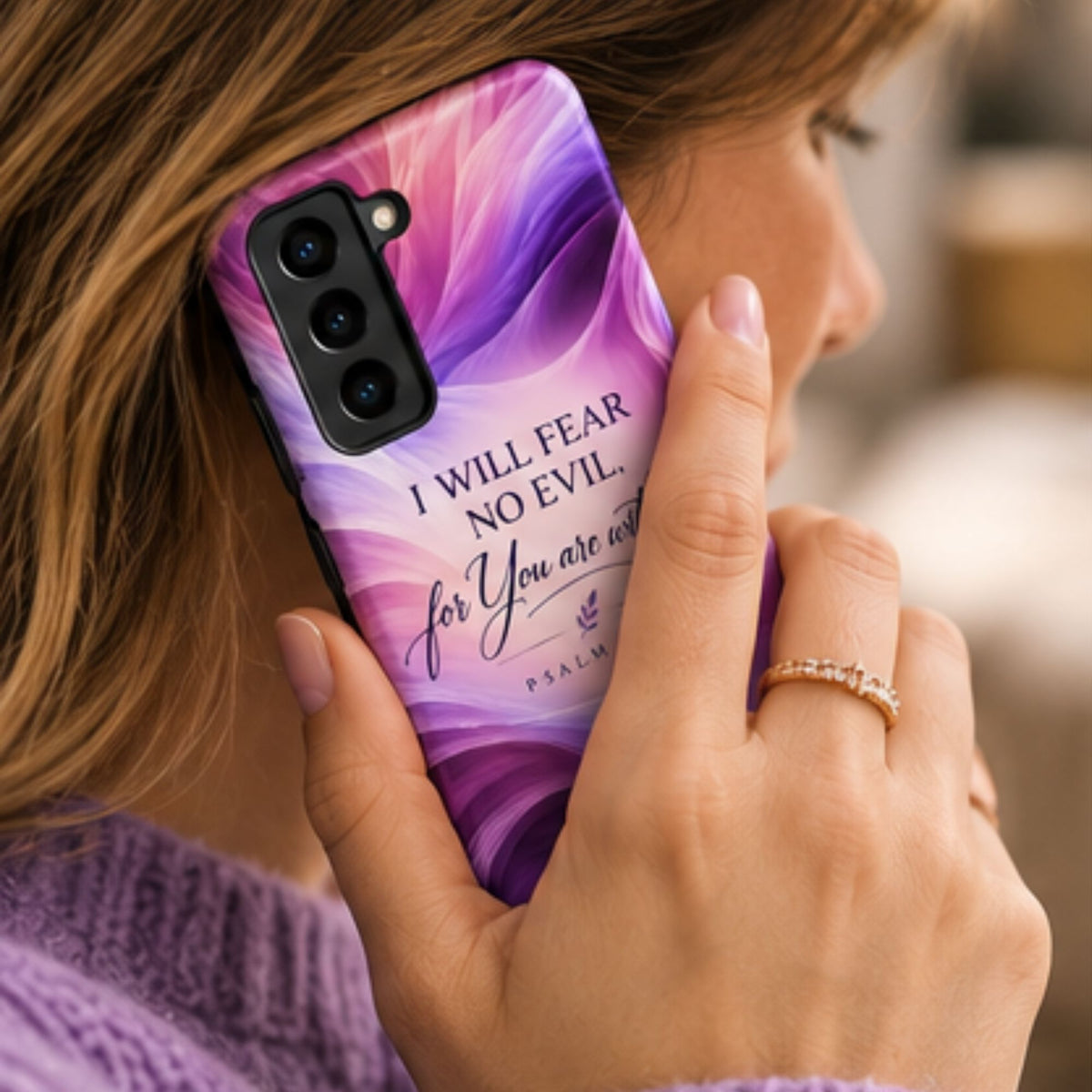 “I Will Fear No Evil” | Psalm 23:4 | Christian Galaxy Case - Heavenly Treasures
