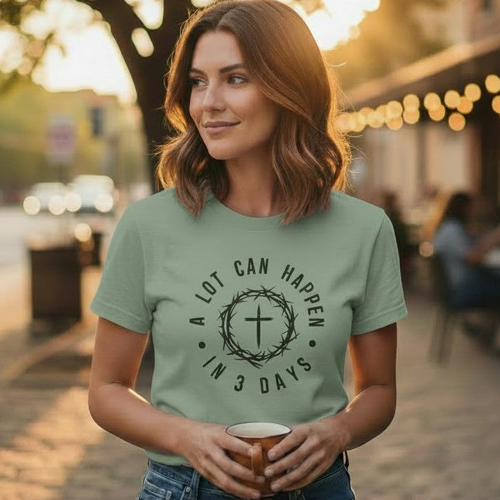 Easter Faith T-Shirt | He Is Risen - Heavenly Treasures