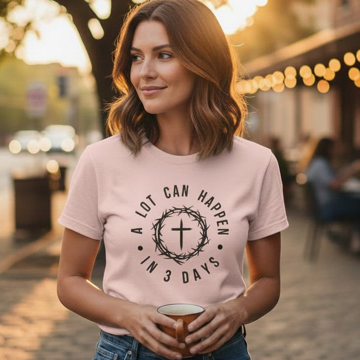 Easter Faith T-Shirt | He Is Risen - Heavenly Treasures