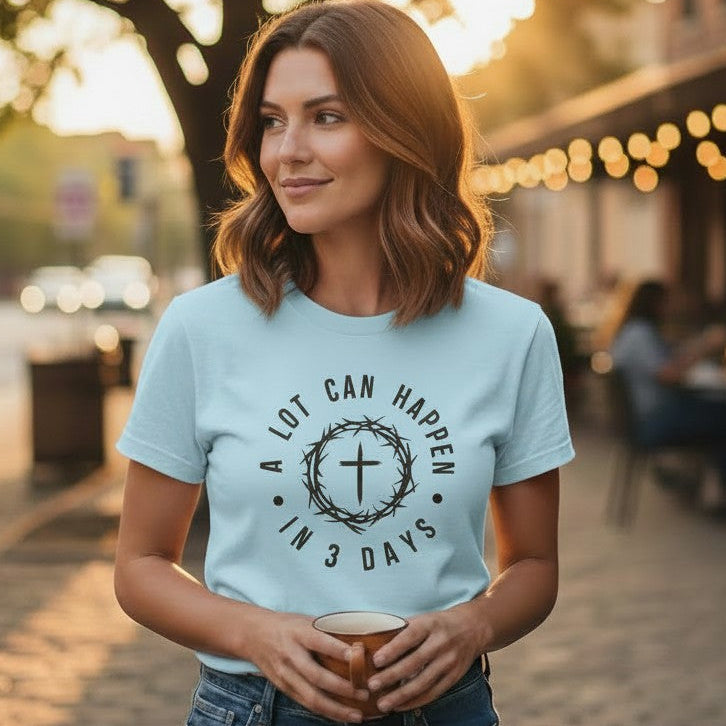 Easter Faith T-Shirt | He Is Risen - Heavenly Treasures