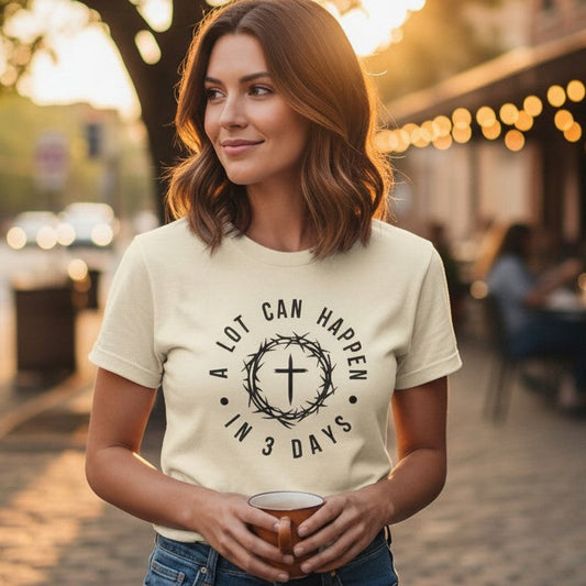 Easter Faith T-Shirt | He Is Risen - Heavenly Treasures