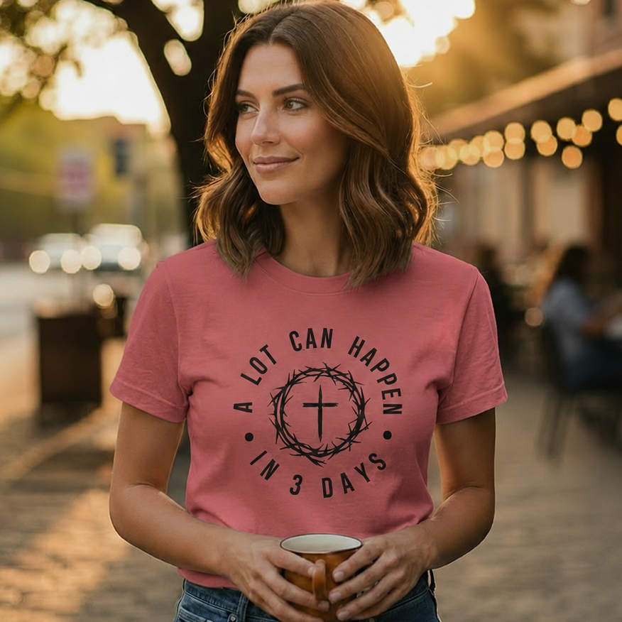 Easter Faith T-Shirt | He Is Risen - Heavenly Treasures