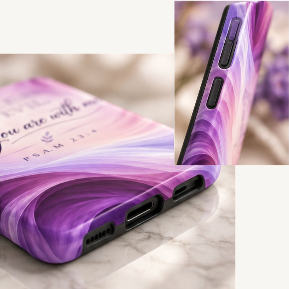 “I Will Fear No Evil” | Psalm 23:4 | Christian Galaxy Case - Heavenly Treasures