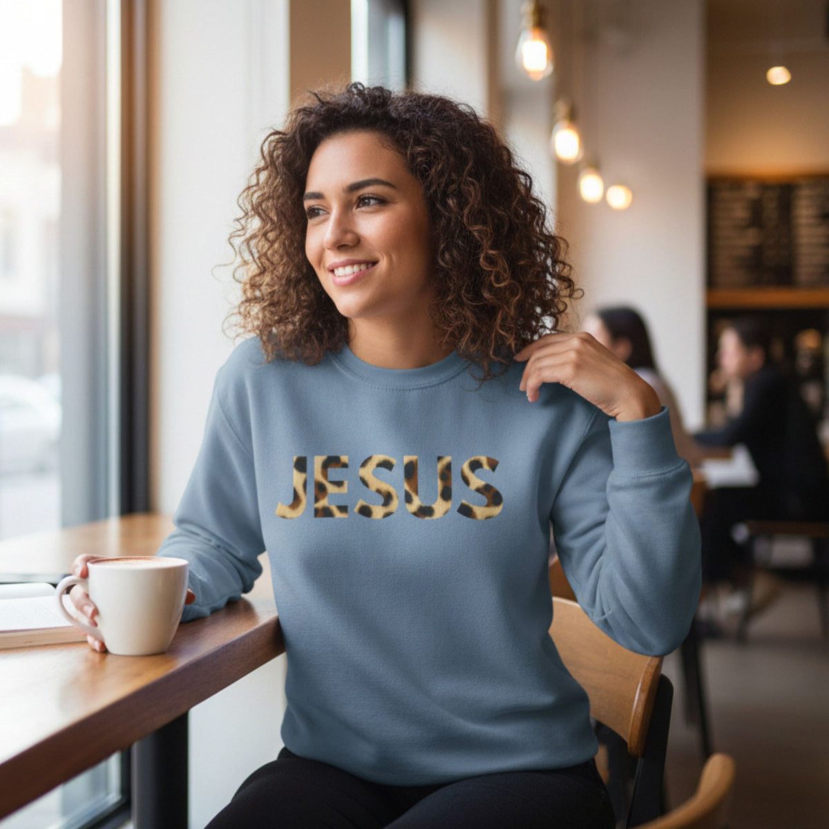 Jesus | Animal Print Faith Sweatshirt