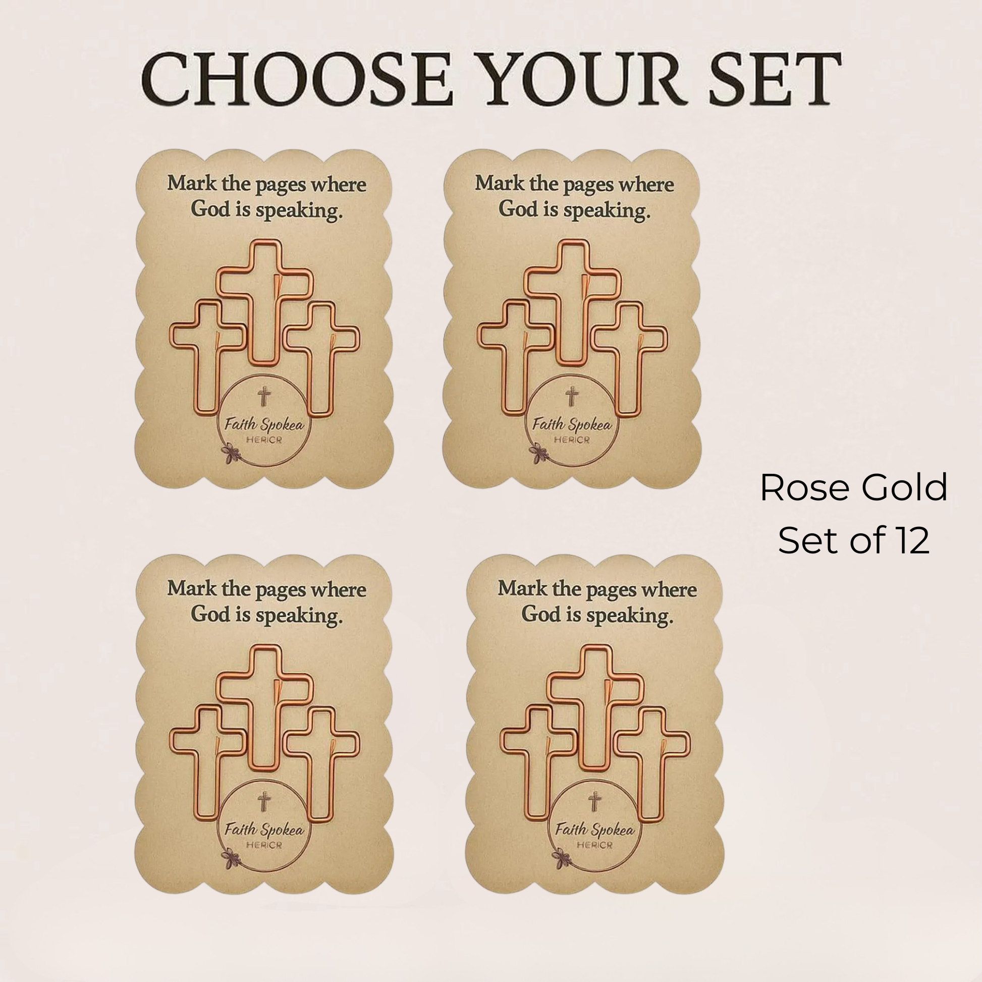 Cross Paperclips – Christian Planner & Bible Journal Accessories Encouragement Gift Mini Faith Reminders - Heavenly Treasures