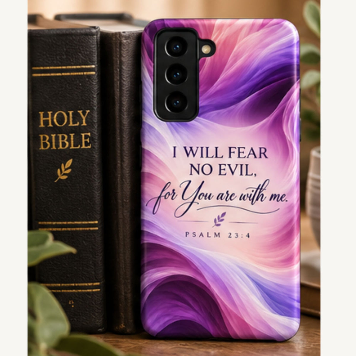 “I Will Fear No Evil” | Psalm 23:4 | Christian Galaxy Case - Heavenly Treasures
