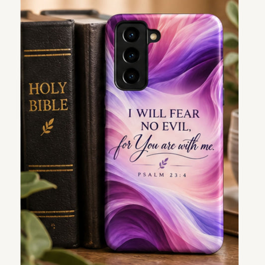 “I Will Fear No Evil” | Psalm 23:4 | Christian Galaxy Case - Heavenly Treasures