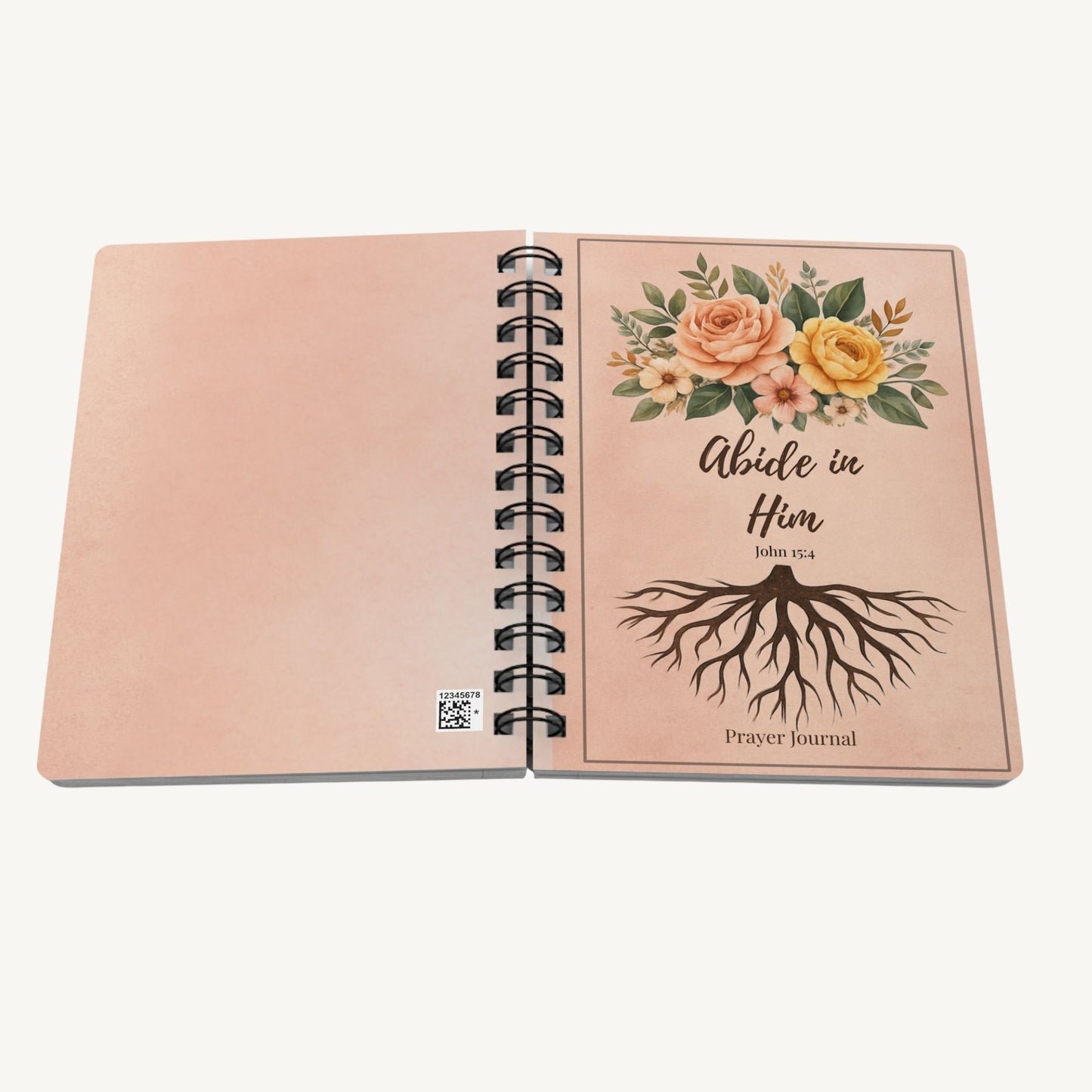 Abide in Him Christian Journal – John 15:4 Prayer & Devotional Notebook, Faith Gift for Women - Heavenly Treasures
