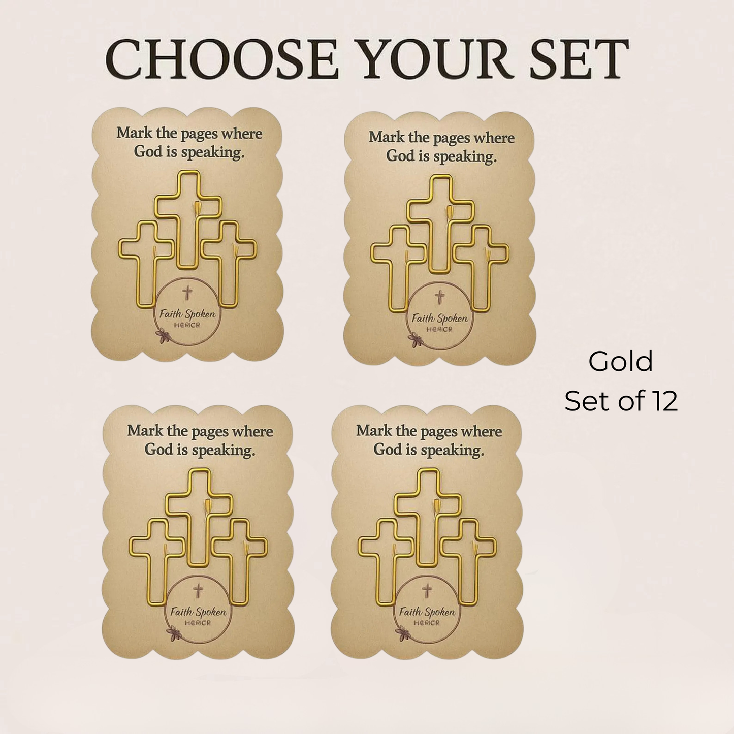 Cross Paperclips – Christian Planner & Bible Journal Accessories Encouragement Gift Mini Faith Reminders - Heavenly Treasures