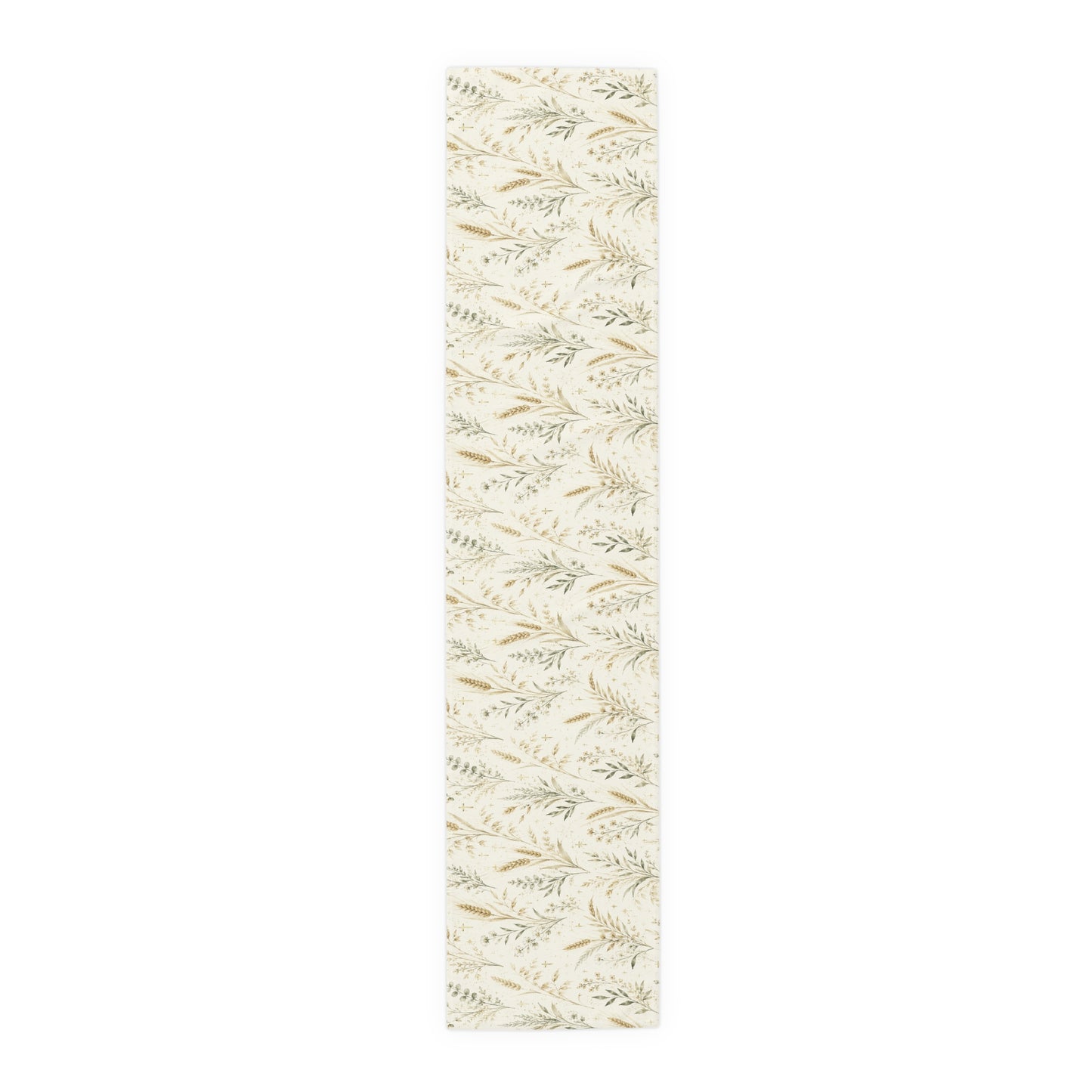 Fields of Grace Table Runner Christian Table Decor Botanical Wheat Table Runner Farmhouse Dining Decor Faith-Inspired Table Linen