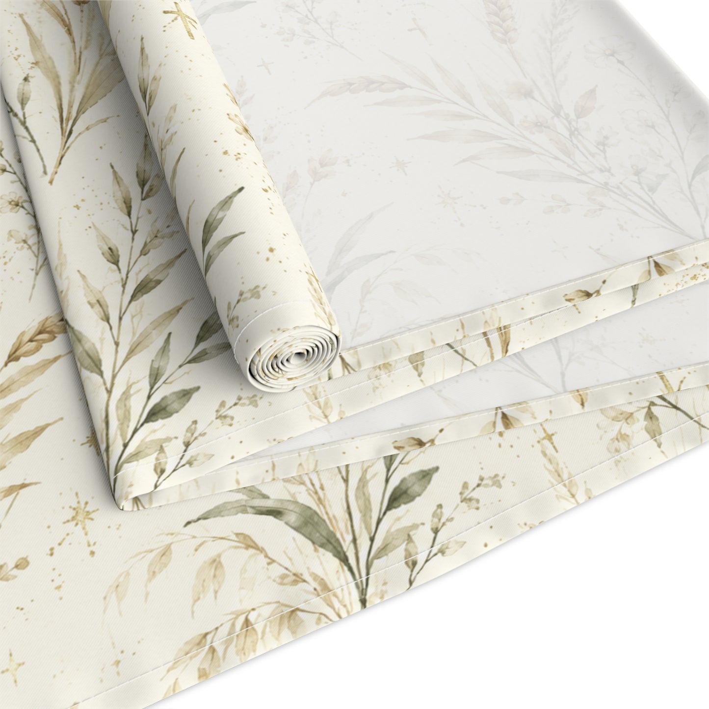 Fields of Grace Table Runner Christian Table Decor Botanical Wheat Table Runner Farmhouse Dining Decor Faith-Inspired Table Linen