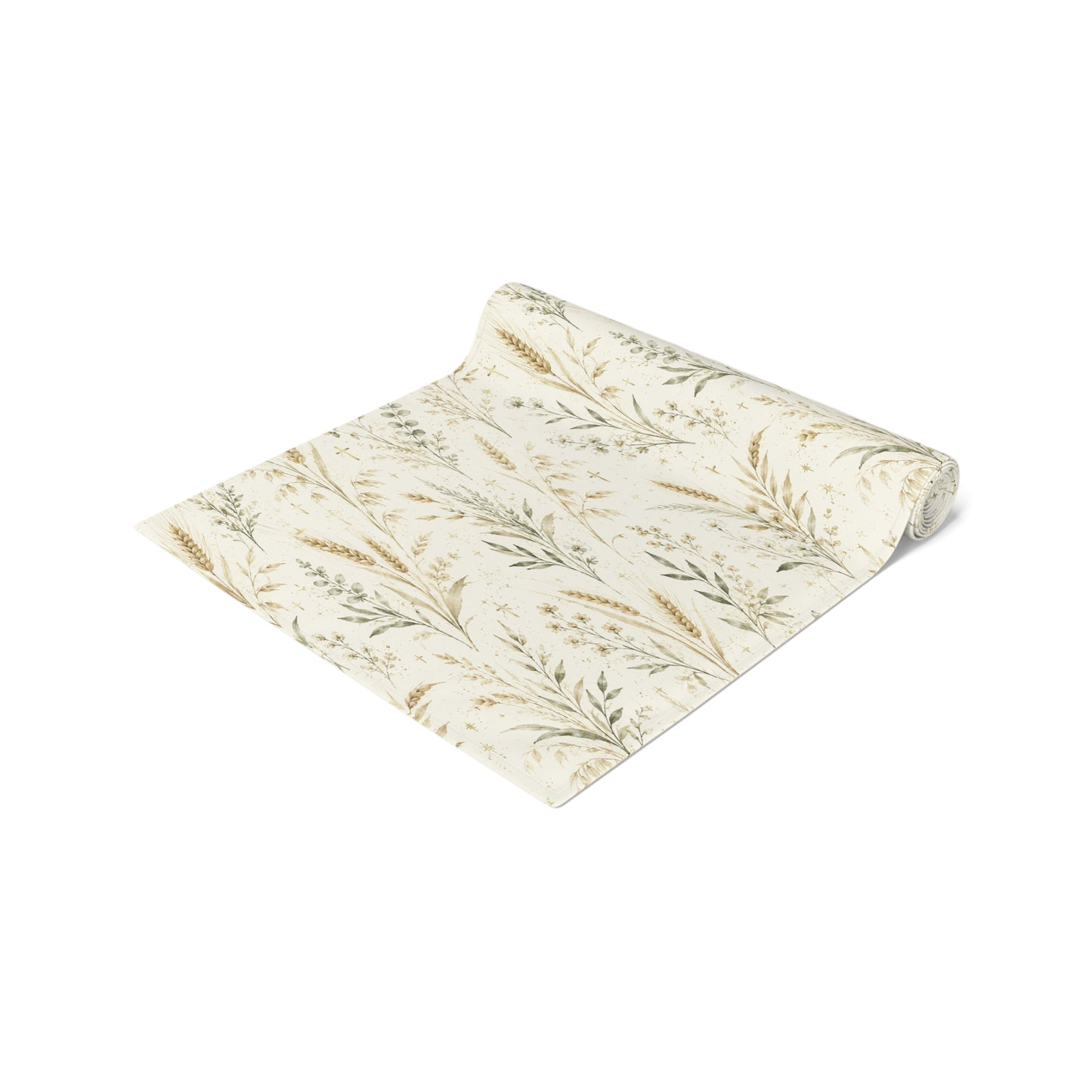 Fields of Grace Table Runner Christian Table Decor Botanical Wheat Table Runner Farmhouse Dining Decor Faith-Inspired Table Linen