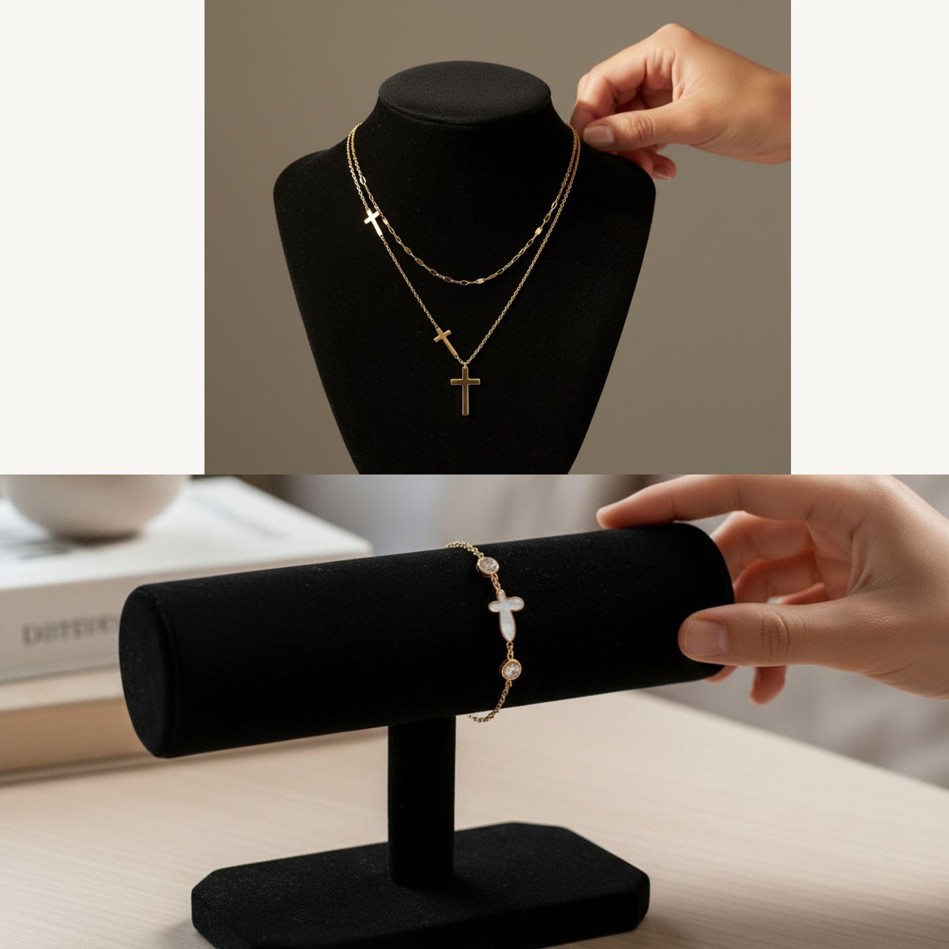 Sacred Cross Set – Faith Worn Close - Heavenly Treasures