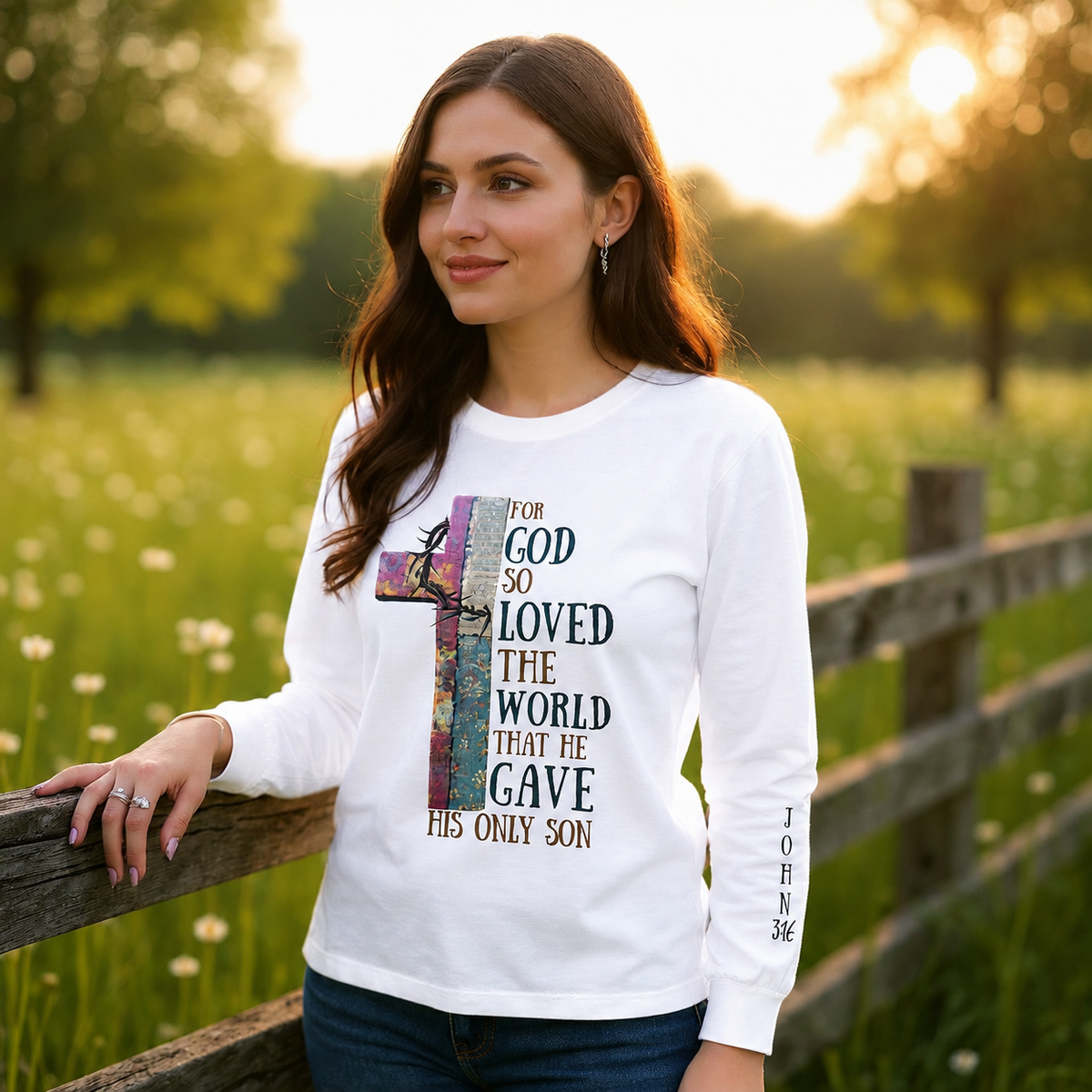 So God So Loved the World Christian T-Shirt • John 3:16 Shirt • Faith Graphic Tee for Women & Men • Bible Verse Tee • Christian Gift Idea - Heavenly Treasures