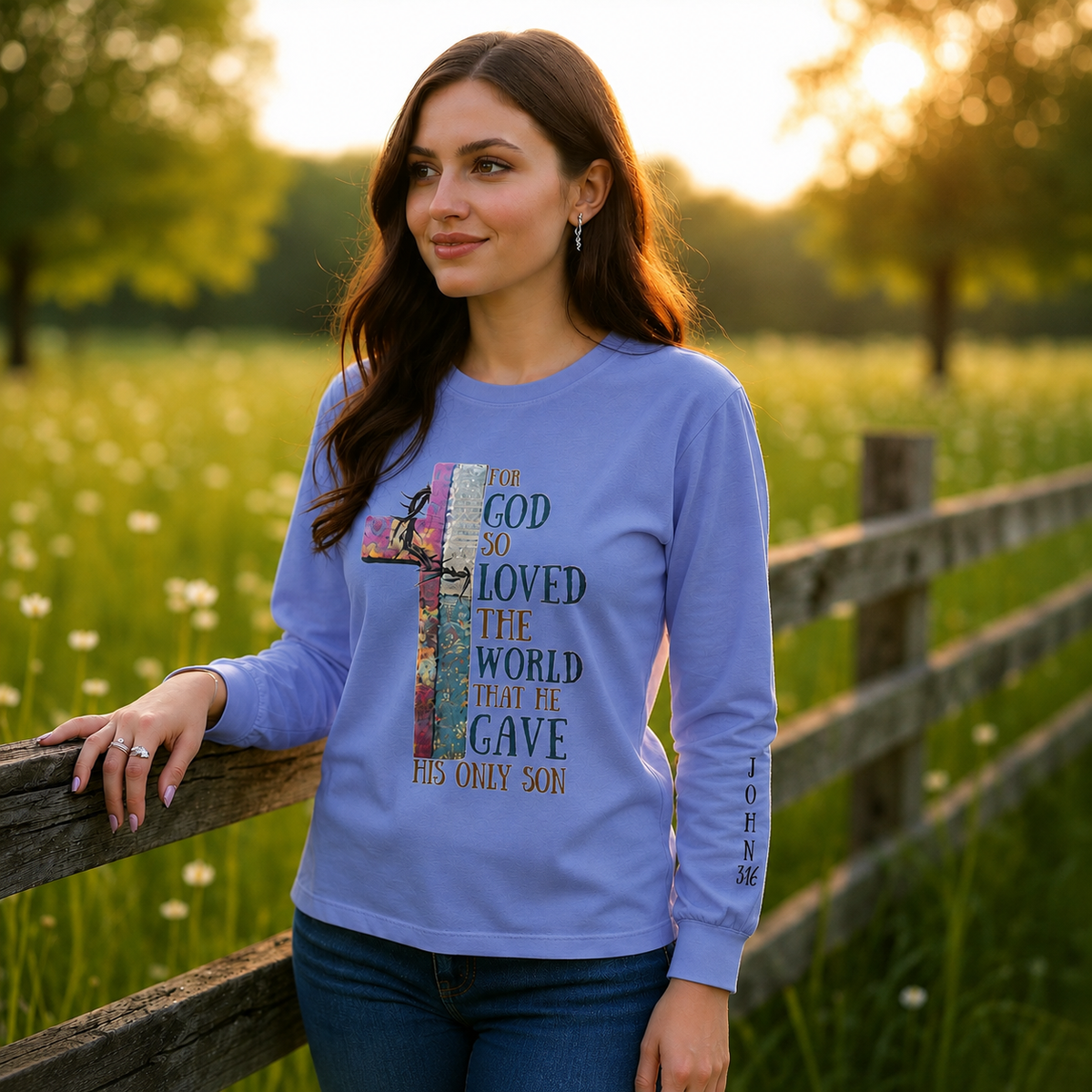 So God So Loved the World Christian T-Shirt • John 3:16 Shirt • Faith Graphic Tee for Women & Men • Bible Verse Tee • Christian Gift Idea - Heavenly Treasures