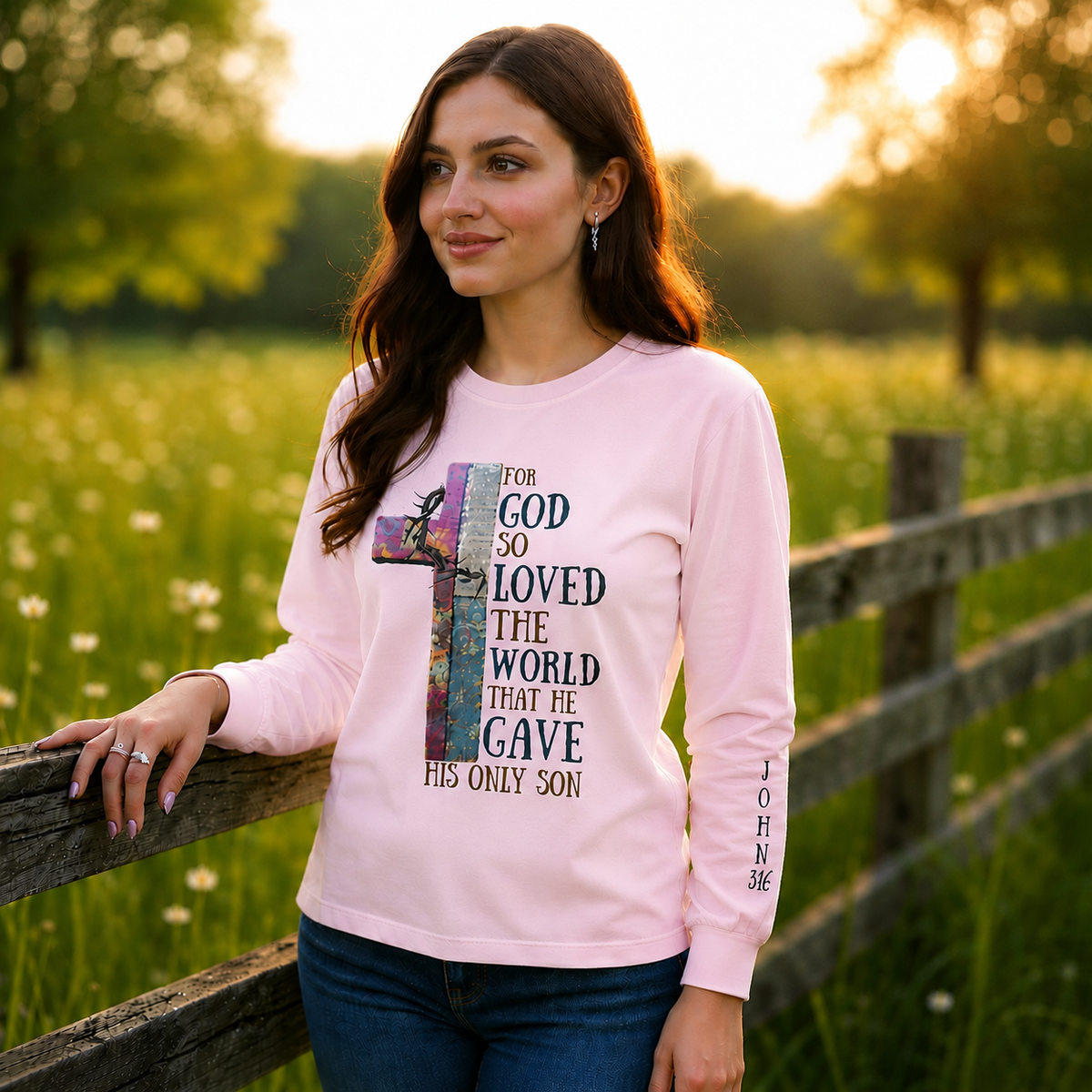 So God So Loved the World Christian T-Shirt • John 3:16 Shirt • Faith Graphic Tee for Women & Men • Bible Verse Tee • Christian Gift Idea - Heavenly Treasures