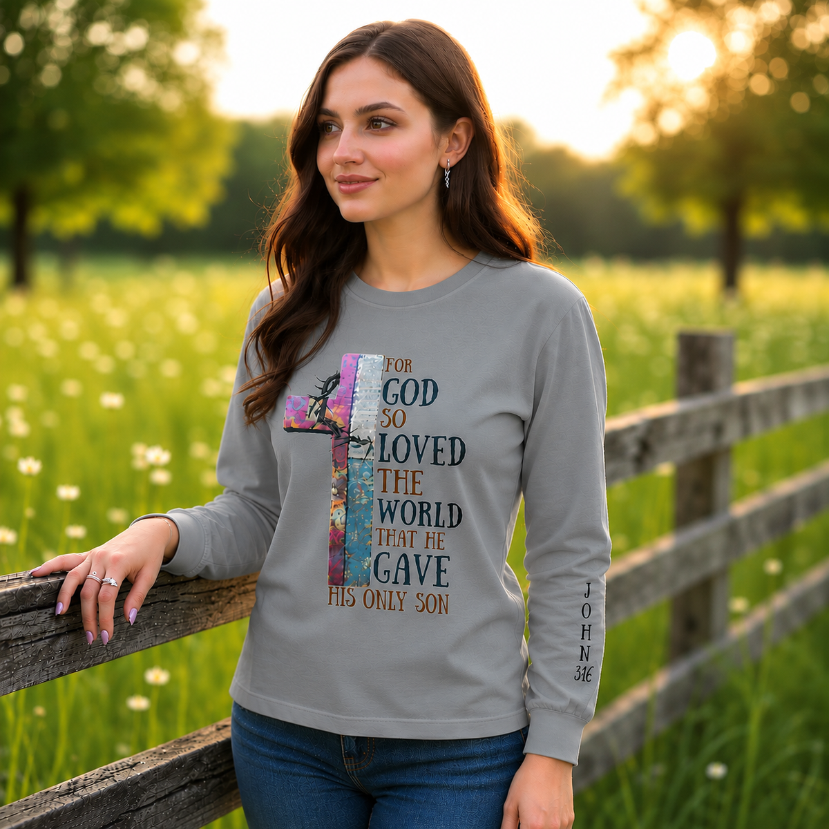 So God So Loved the World Christian T-Shirt • John 3:16 Shirt • Faith Graphic Tee for Women & Men • Bible Verse Tee • Christian Gift Idea - Heavenly Treasures