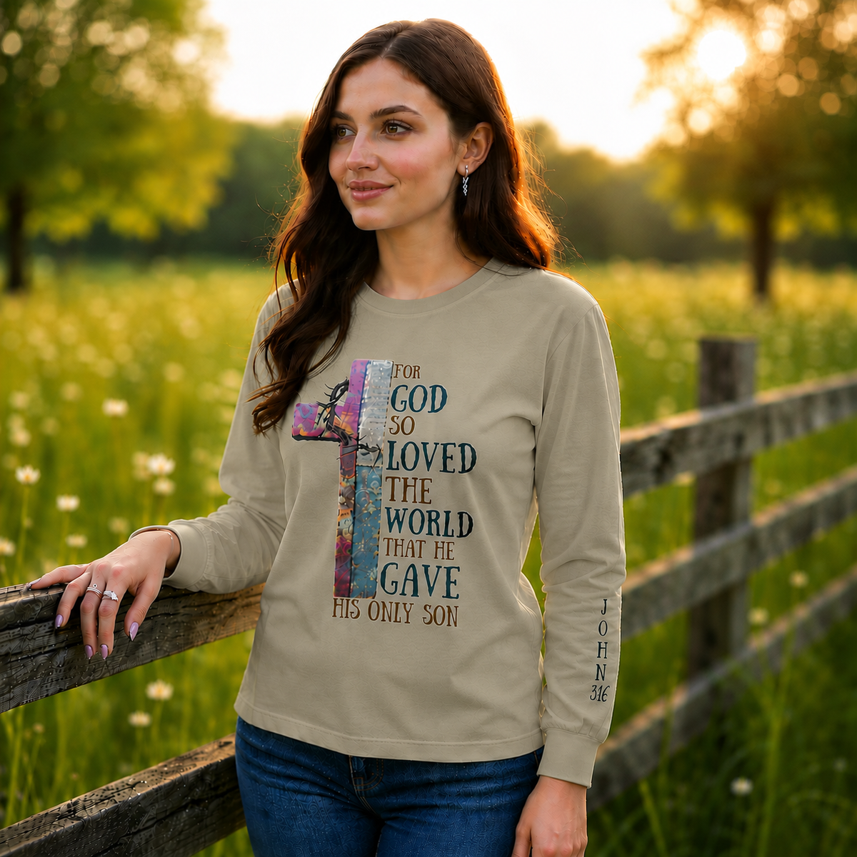 So God So Loved the World Christian T-Shirt • John 3:16 Shirt • Faith Graphic Tee for Women & Men • Bible Verse Tee • Christian Gift Idea - Heavenly Treasures