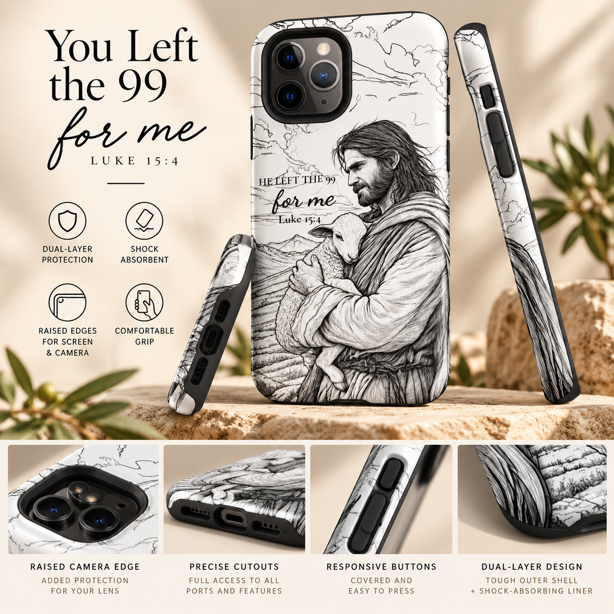 You Left the 99 | Luke 15:4 | Christian iPhone Case - Heavenly Treasures