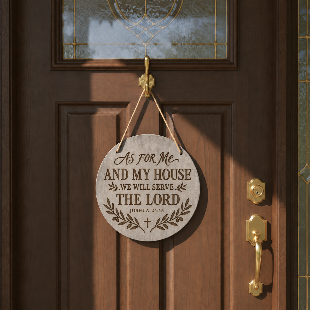 Christian Wall Sign – Scripture Wood Plaque for Faith Home Display