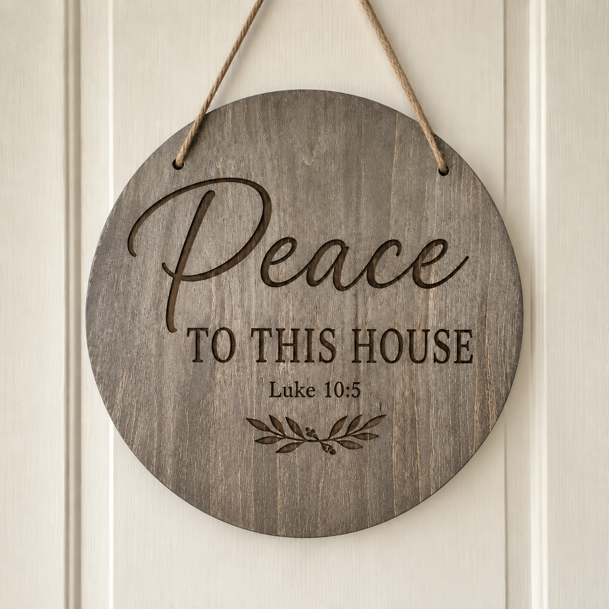 Christian Wall Sign – Scripture Wood Plaque for Faith Home Display