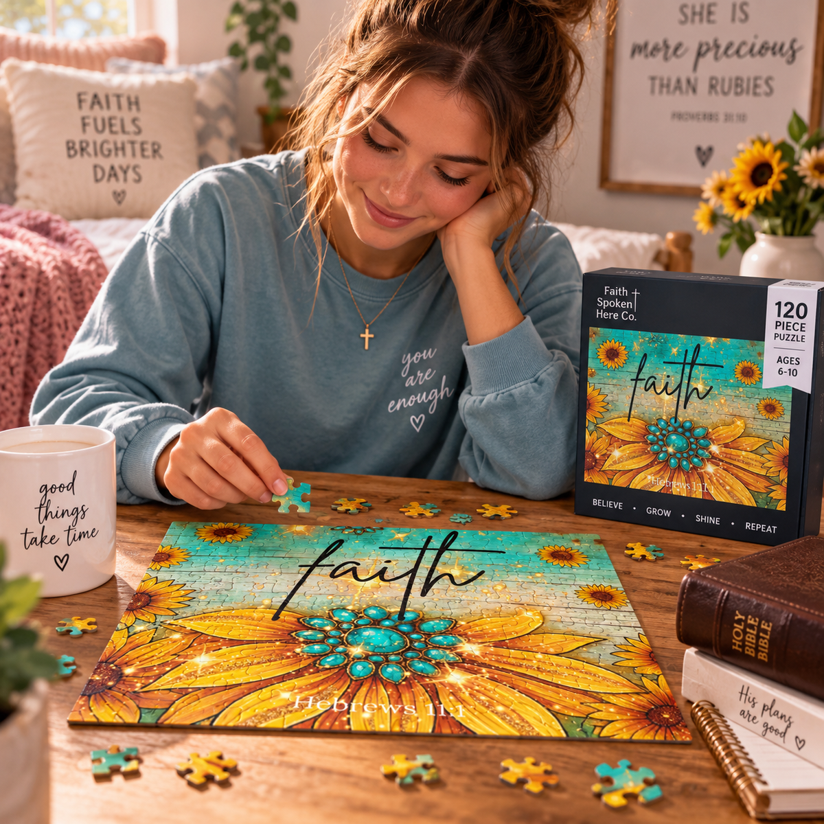 Sunflower Faith | Christian Jigsaw Puzzle
