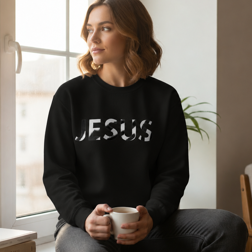 Jesus | Animal Print Faith Sweatshirt