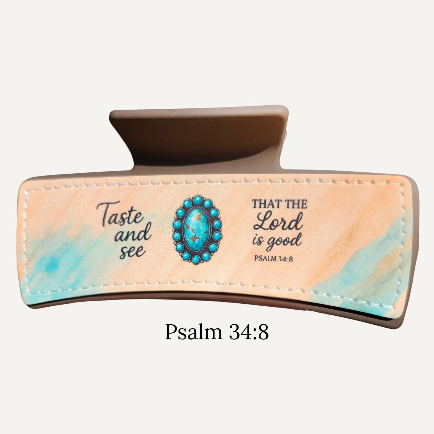 Christian Hair Claw Clip – Scripture Hair Accessories for Women – Bible Verse Claw Clips – Inspirational Faith Gifts – Small Encouragement Gift - Heavenly Treasures
