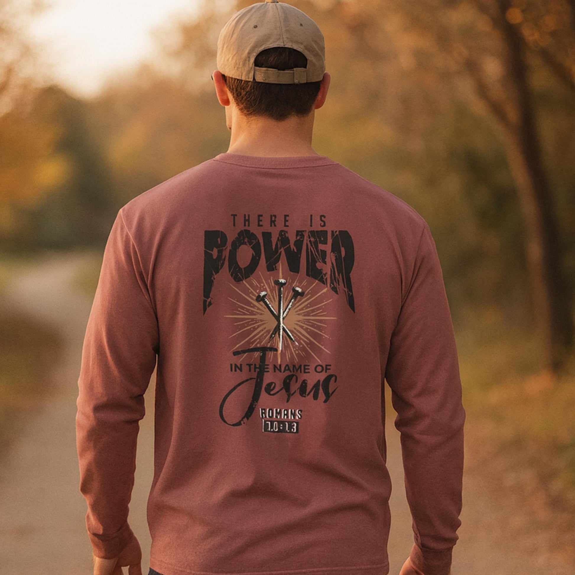 There Is Power in the Name of Jesus Tee – Christian Faith Shirt for Men - Heavenly Treasures