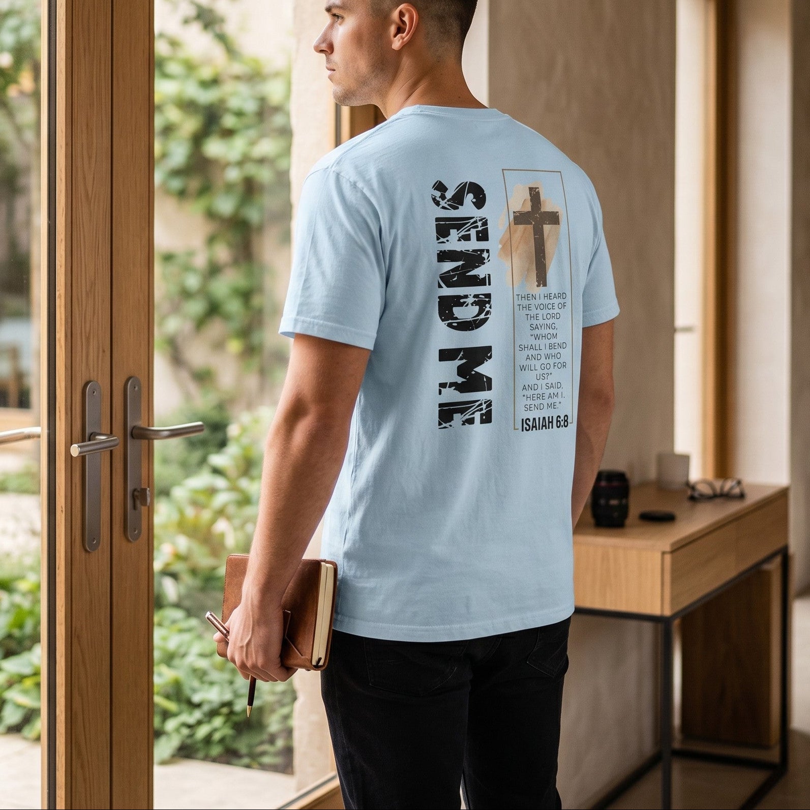 Isaiah 68 Shirt – Bold Missionary Faith Tee with Distressed Cross - Heavenly Treasures