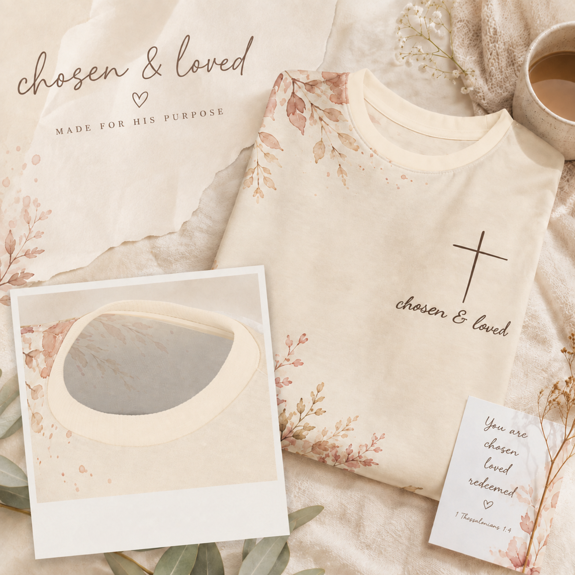 Chosen and Loved Watercolor Tee - Heavenly Treasures