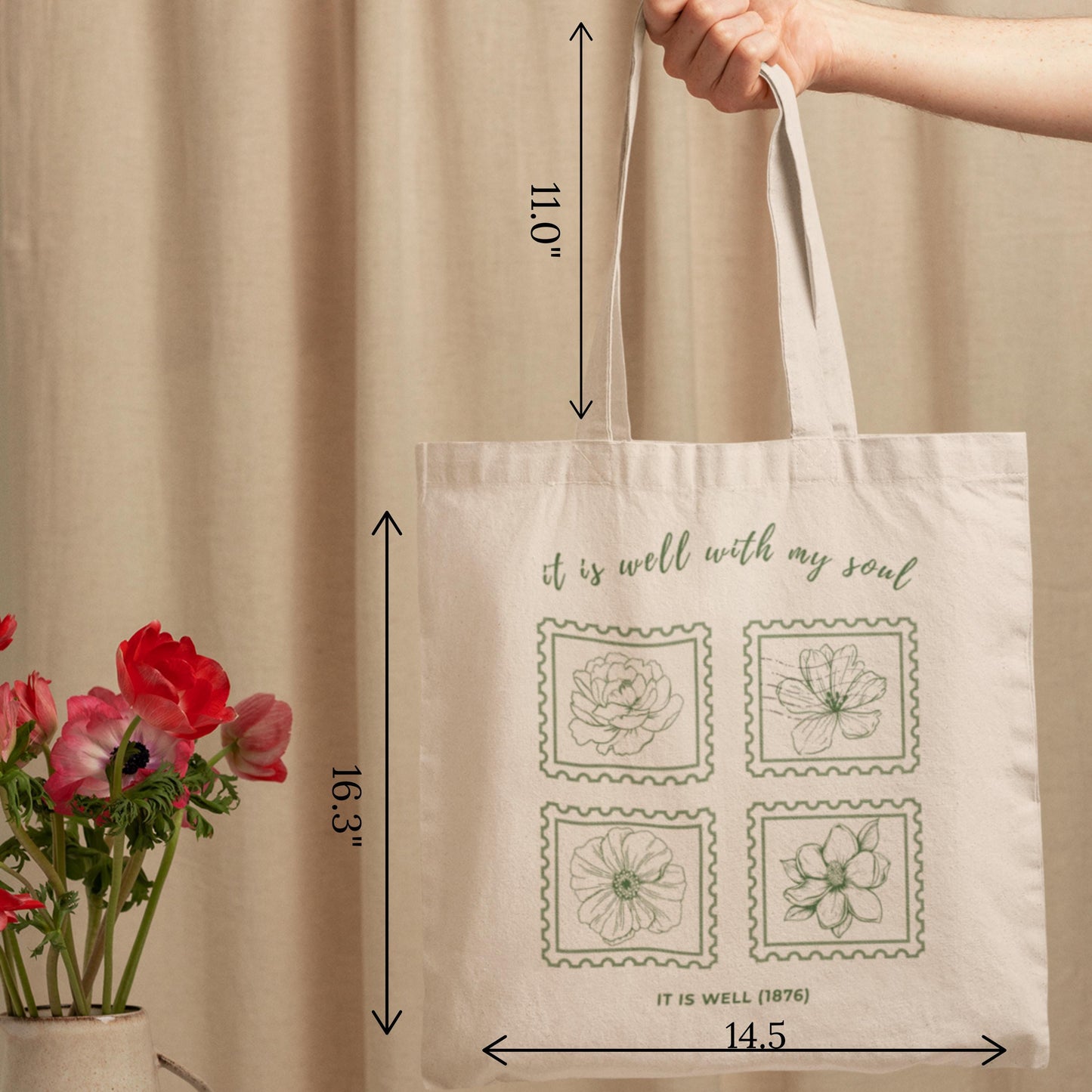 Christian Church Tote Be Still and Know Scripture Canvas Reusable Shopping Bag Inspirational Faith Gift for Women Bible Study Psalm 46 10 - Heavenly Treasures
