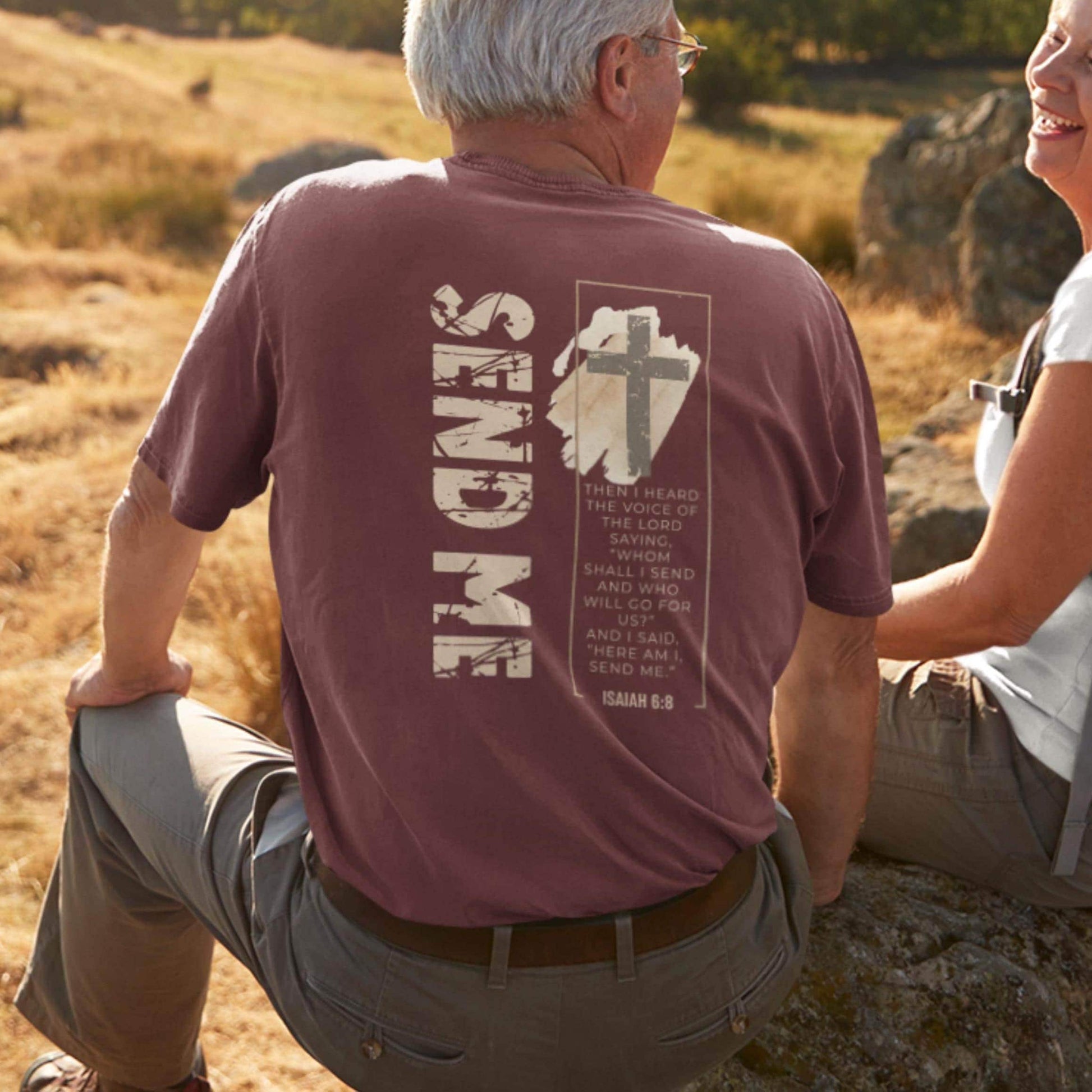 Send Me Christian T-Shirt | Isaiah 6:8 Faith Tee for Men & Women - Heavenly Treasures