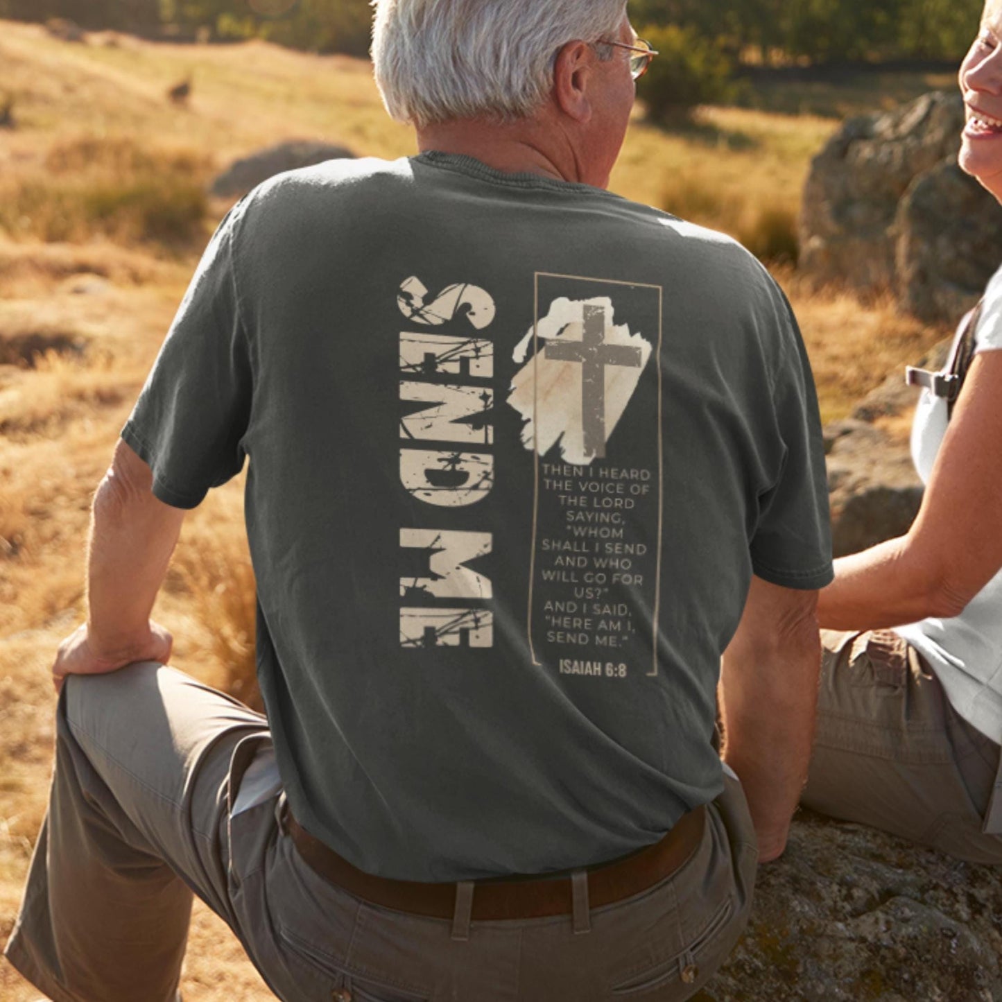 Send Me Christian T-Shirt | Isaiah 6:8 Faith Tee for Men & Women - Heavenly Treasures