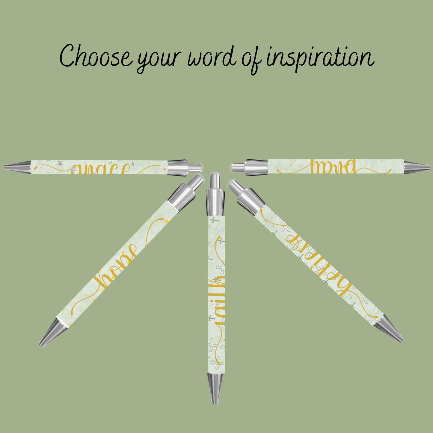 Pastor Gift Pen Scripture Writing Tool Christian Ministry Gift Worship Experience Faith Inspired Bible Verse Prayer Pen Set Custom Church - Heavenly Treasures