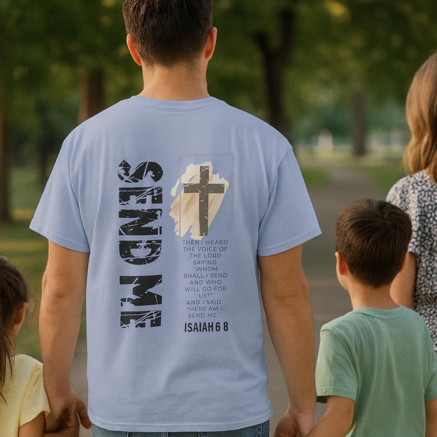 Send Me Christian T-Shirt | Isaiah 6:8 Faith Tee for Men & Women - Heavenly Treasures