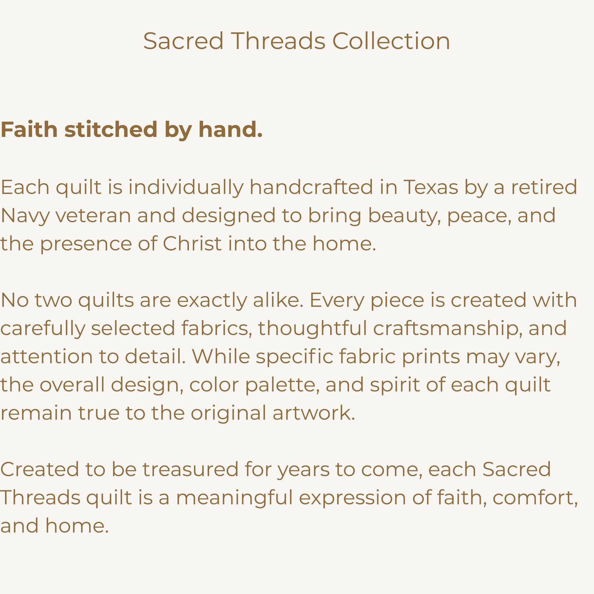 Christian Wall Art – Handmade Quilted Cross Prayer Room Faith Piece - Heavenly Treasures