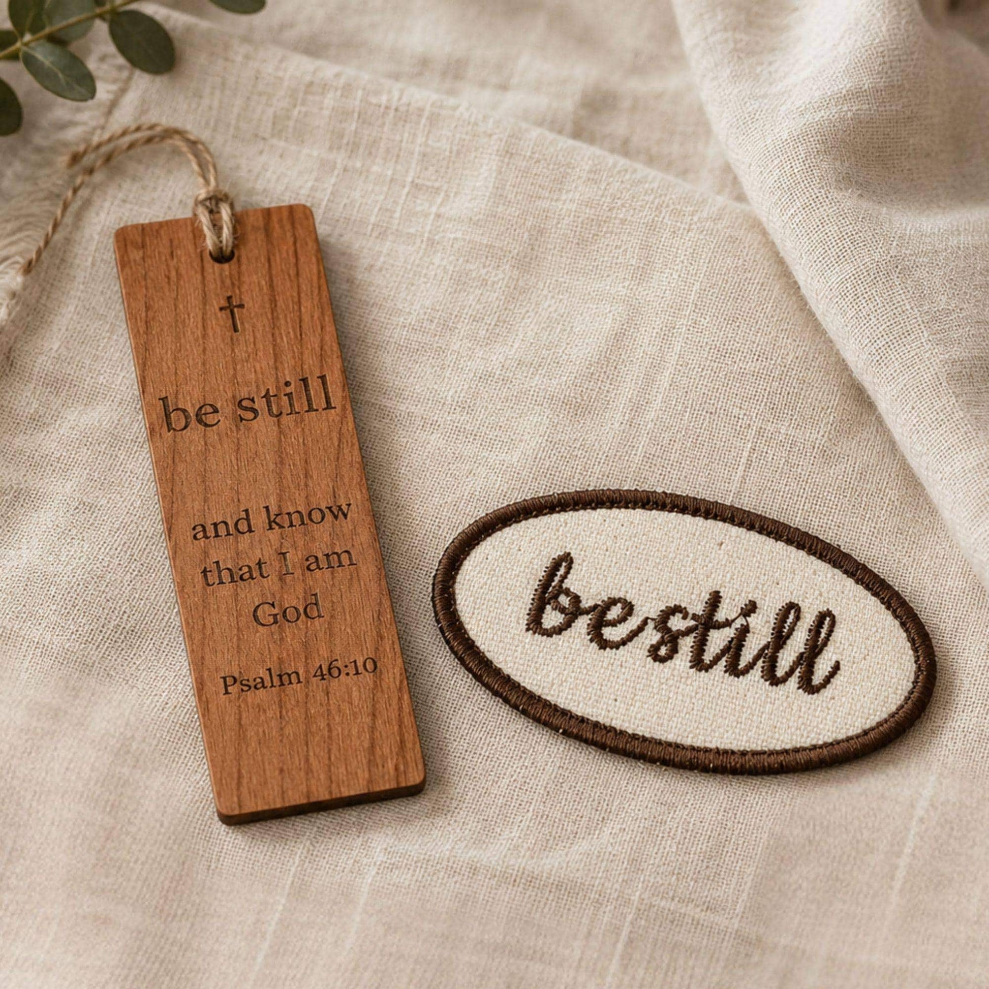 Faith Patch Iron On Embroidered Abide Design Bible Journaling Accessories Christian Gift Set Women Spiritual Growth Present Wooden Scripture Bookmark Pocket Cross Keepsake Encouragement Bundle Prayer Reminder Collection Baptism Gift