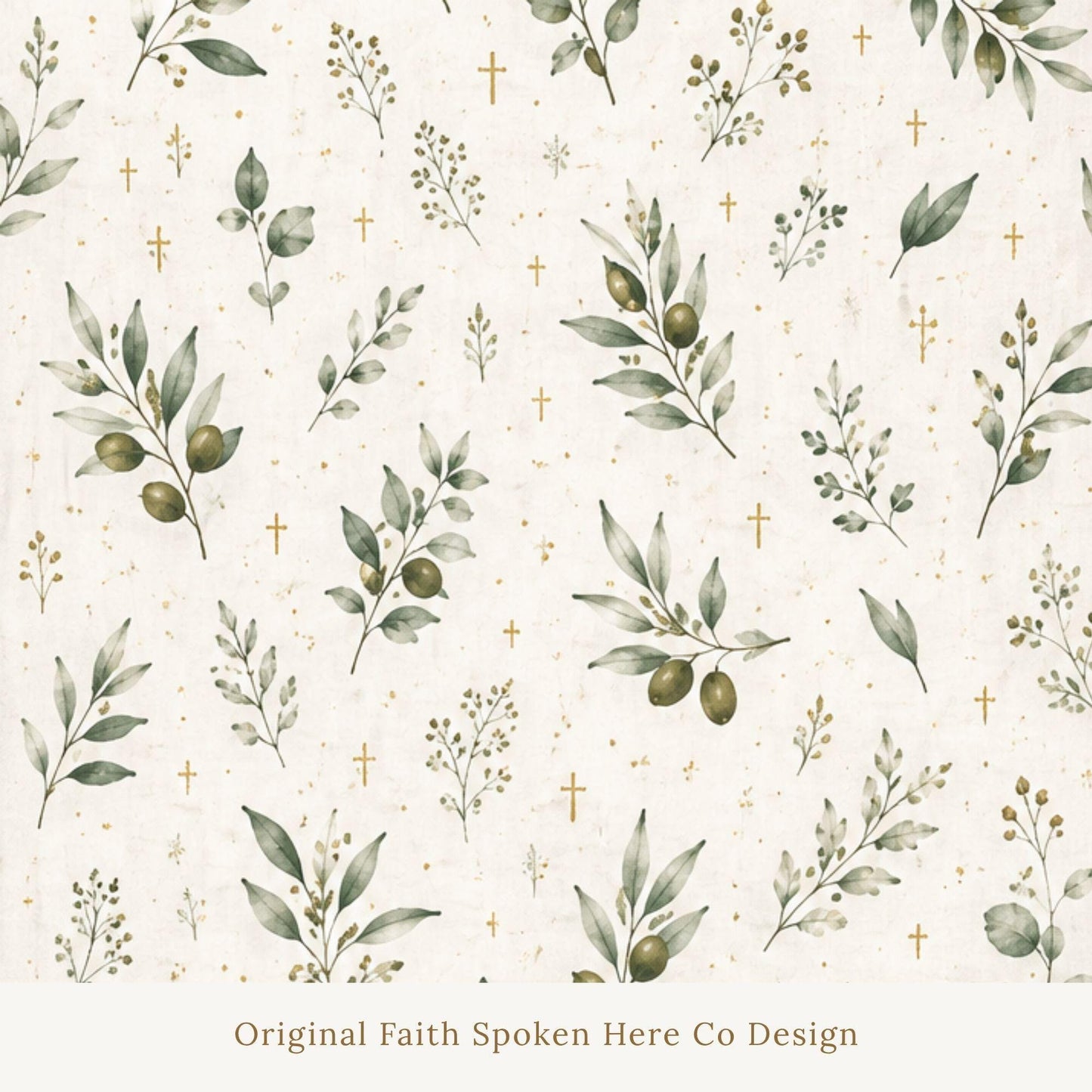 Botanical Print Cotton Fabric By The Yard Olive Branch Design Neutral Beige Tone Premium Material Perfect For Home Upholstery Projects Pillow Cover Creation Curtain Panel Sewing Quilting Blanket Crafts Farmhouse Style French Country