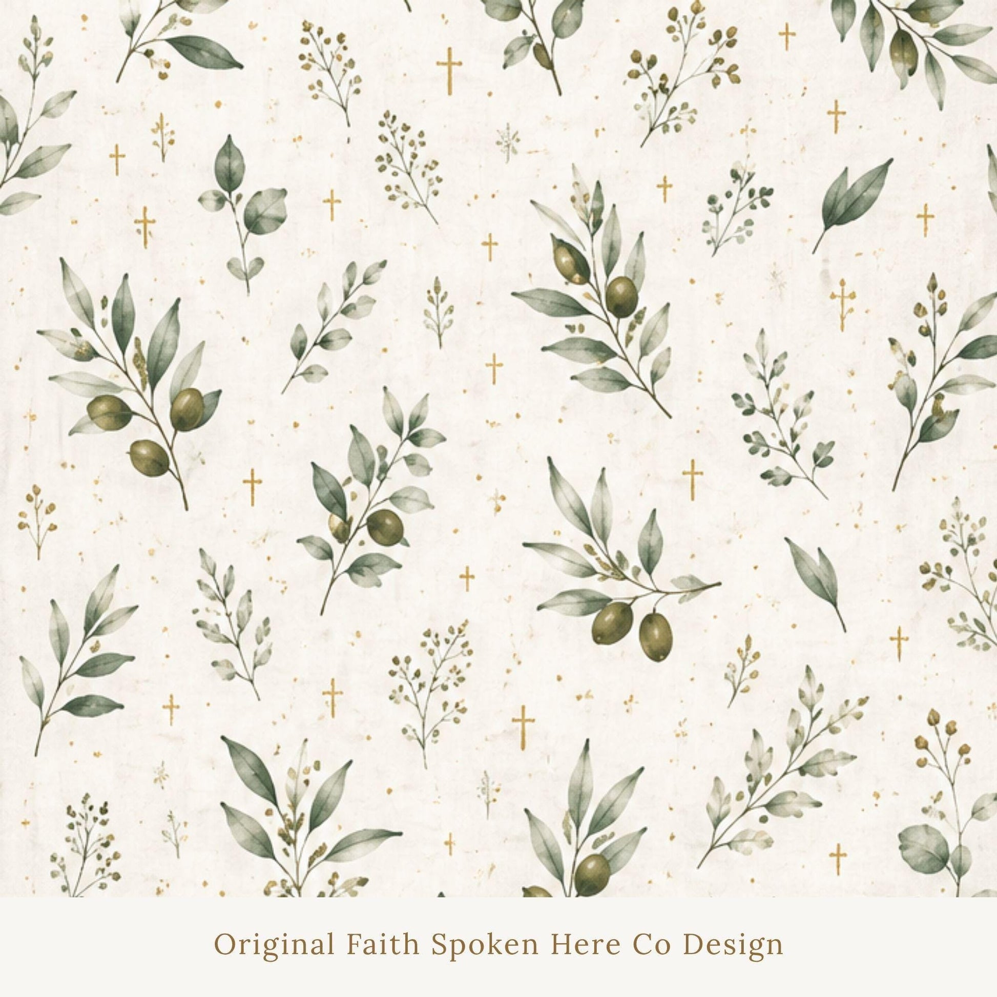 Botanical Print Cotton Fabric By The Yard Olive Branch Design Neutral Beige Tone Premium Material Perfect For Home Upholstery Projects Pillow Cover Creation Curtain Panel Sewing Quilting Blanket Crafts Farmhouse Style French Country